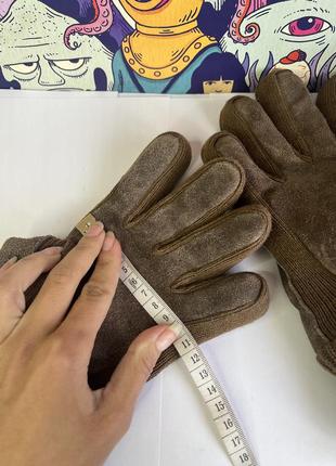 Перчатки замшевые