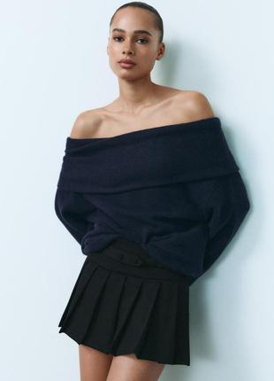 Светр з спущеними плечима zara new