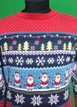 Новогодний мужской свитер avenue новый год, размер l