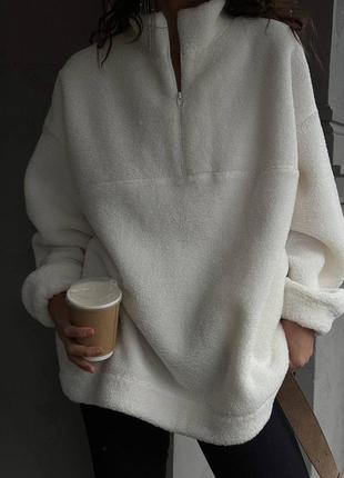 Теплий костюм з легінсами на флісі та світшотом з флісу