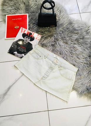 Джинсовая мини юбка forever 21