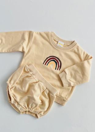 Супер милий комплект rainbow tops + шорти.