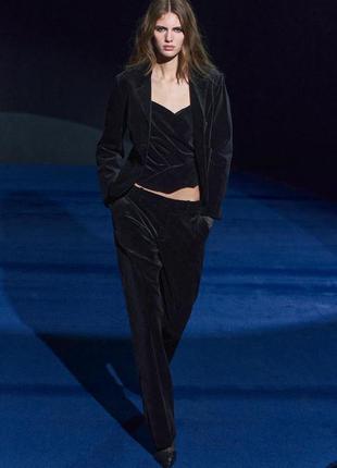Бархатный блейзер zw collection