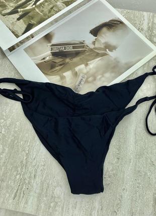 Zaful крутые черные плавки от купальника на завязки