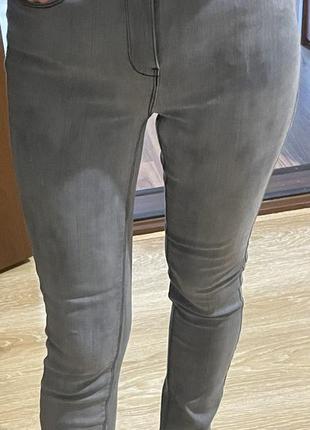 Джинсы женские серые штаны скини