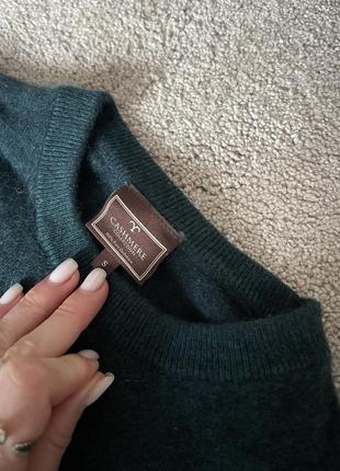 Смарагдовий кашеміровий светр cashmere collection2 фото