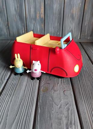 Ігровий набір peppa pig машина сім'ї пеппи