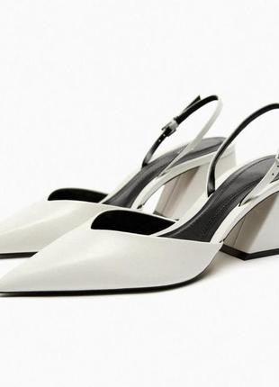 Туфли слингбеки zara