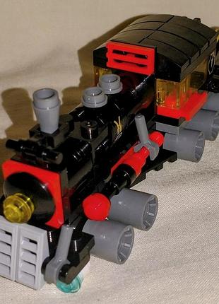 Конструктор паровоз лего,  потяг, brick, іграшка пластик 6