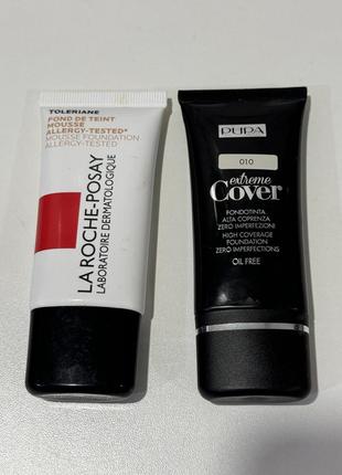Тональные крема la roche-posay и pupa milano