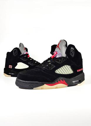 Nike air jordan 5 retro off noir
