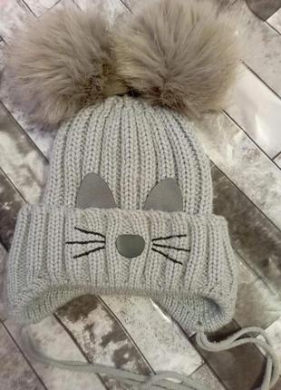 Шапка зимняя,зимняя шапка на девочку