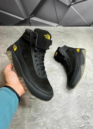 Мужские зимние ботинки nf на меху натуральная кожа /нубук для the north face
