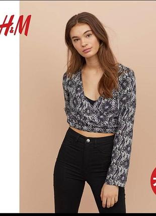 Шифоновая блуза со змеиным принтом