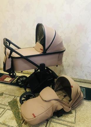 Коляска 2 в 1 carrello alfa  beige