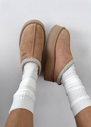 Угги замшевые UGG NEUMEL GORE TEX MOSS GREEN SUEDE SHEEPSKIN CHUKKA sand premium
