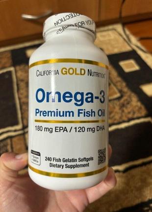 Омега-3 (omega-3 premium fish oil) от california gold nutrition