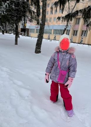 Зимний комплект (куртка + полу комбинезон)5 фото