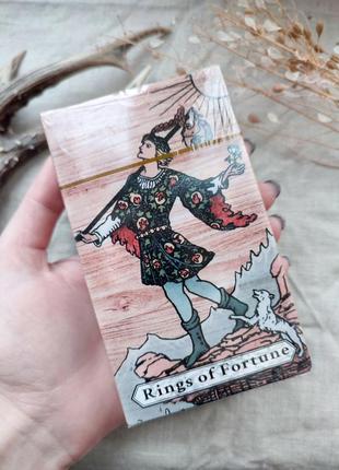 Гадальні карти таро rings of fortune tarot таро райдера-уейта безрамкове деревне розмір стандарт