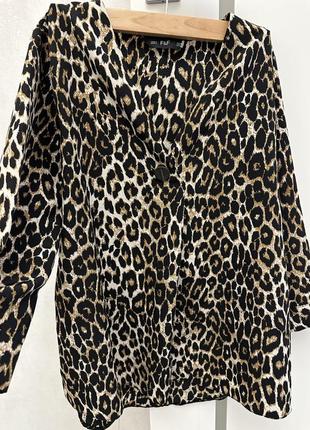 Женская блузка кофта леопардовый принт