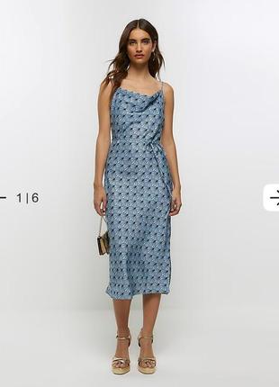 Платье миди river island размер xs-s сарафан плаття сукня