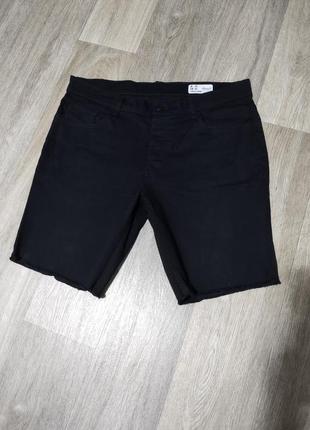 Мужские чёрные джинсовые шорты / denim co / бриджи / мужская одежда /