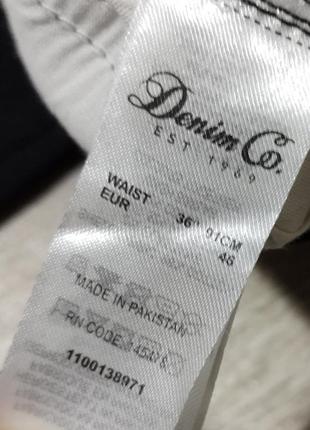 Мужские чёрные джинсовые шорты / denim co / бриджи / мужская одежда /4 фото