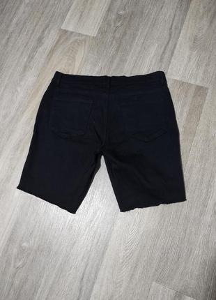 Мужские чёрные джинсовые шорты / denim co / бриджи / мужская одежда /6 фото