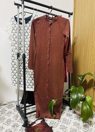 Коттоновое миди платье 🌠