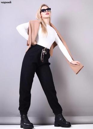 Вельветові штани на хутрі