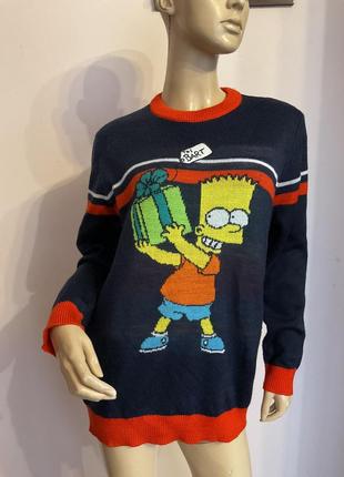 Свитер с симпсонами/ s/brend h&m