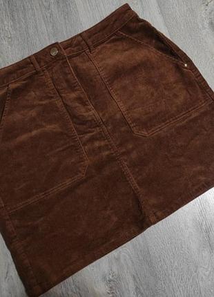 Класна тепла вельветова спідниця м