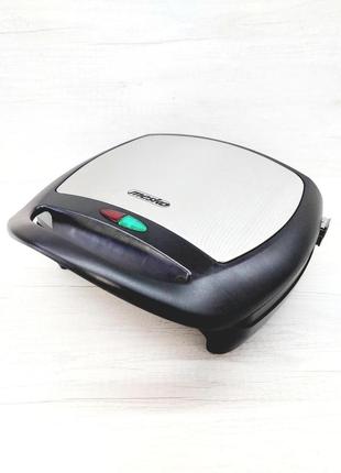 Гриль, электрогриль контактный mesko ms 3035 (1280 вт, антипригарные пластины, открытие на 180°с)