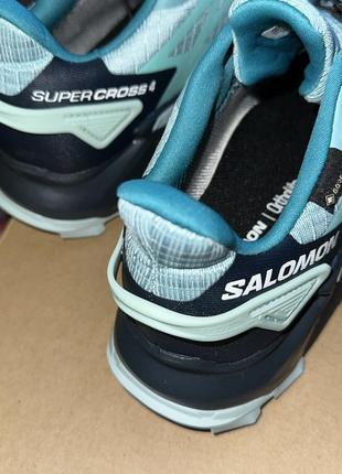 Кросівки для бігу трейлові жіночі salomon supercross 4 gtx w6 фото
