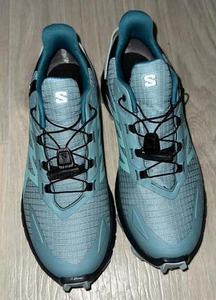 Кросівки для бігу трейлові жіночі salomon supercross 4 gtx w3 фото