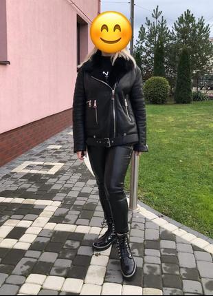 Дублянка натуральна , авіатор, дублянка жіноча