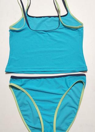 Роздільний демісезонний жіночий купальник - топ + труси, essentials,р.14