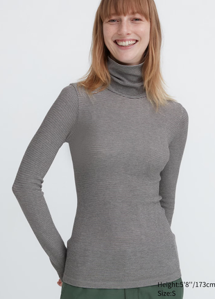 Термо лонгслів безшовна водолазка heattech uniqlo