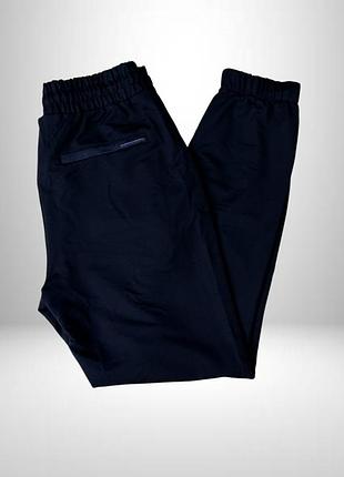 Спортивные штаны мужские shooter на манжетах тёмно-синие артикул: sh_sport0006