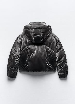 Металлизированная куртка zara, размер м, на холодную зиму
