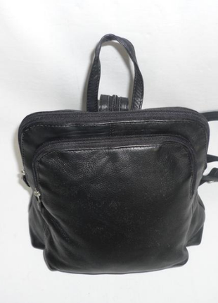 Женский городской кожаный рюкзак