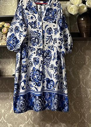 Платье с льном 🌺