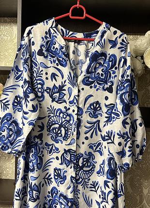 Платье с льном 🌺