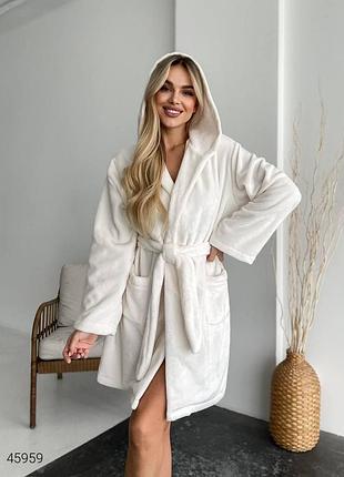 Женский махровый халат