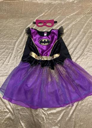 Шикарне плаття tu карнавальний костюм супергів supergirl з плащом і маскою на 9-10 років