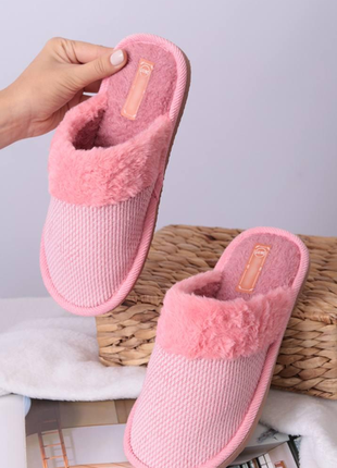 Тапочки комнатные женские розовые код тп169