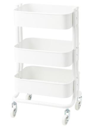 Візок білий, 38x28x65см ikea råshult 204.630.56