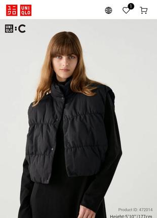 Пуховой жилет uniqlo