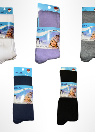 Дитячі колготки бавовняні для дівчаток or-al 11-14 років