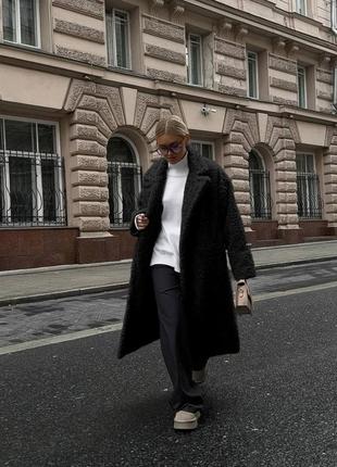 Стильна шубка представлена у 3 кольорах дуже зручна тепла зимова шуба пальто приємна6 фото